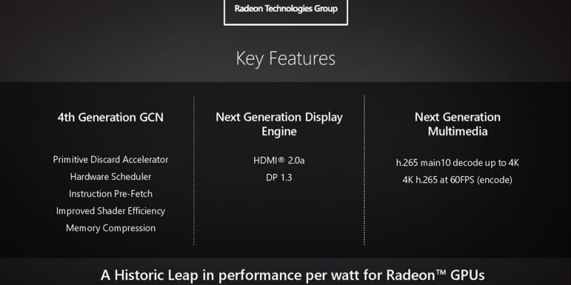 AMD Polaris Improved Shader Efficiency