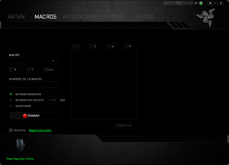 Razer Naga Epic Chroma Macros