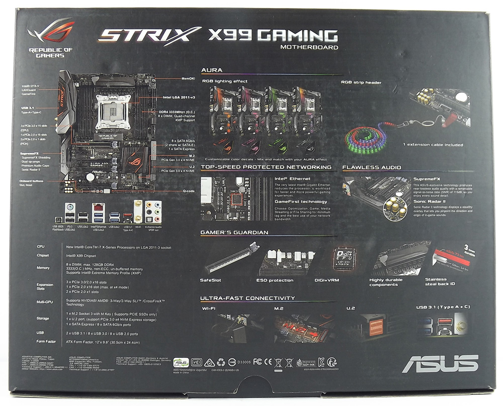 ASUS ROG Strix X99 Gaming Unboxing 2
