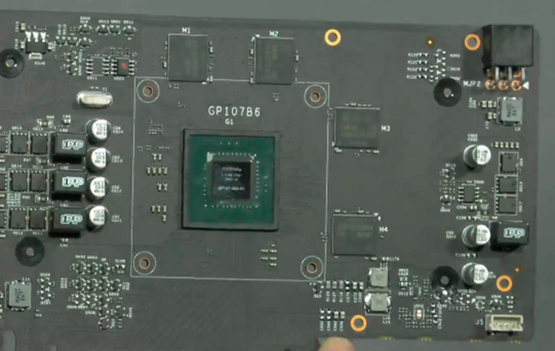 NVIDIA GeForce GTX 1050 Ti PCB GP107